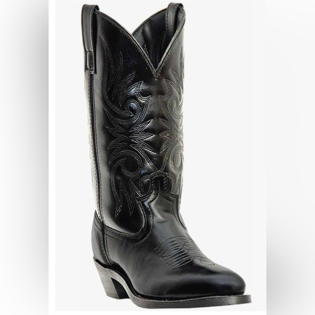Laredo Paris Round Toe Casual Boots Mid-Calf Black Men’s Size 9 Ew